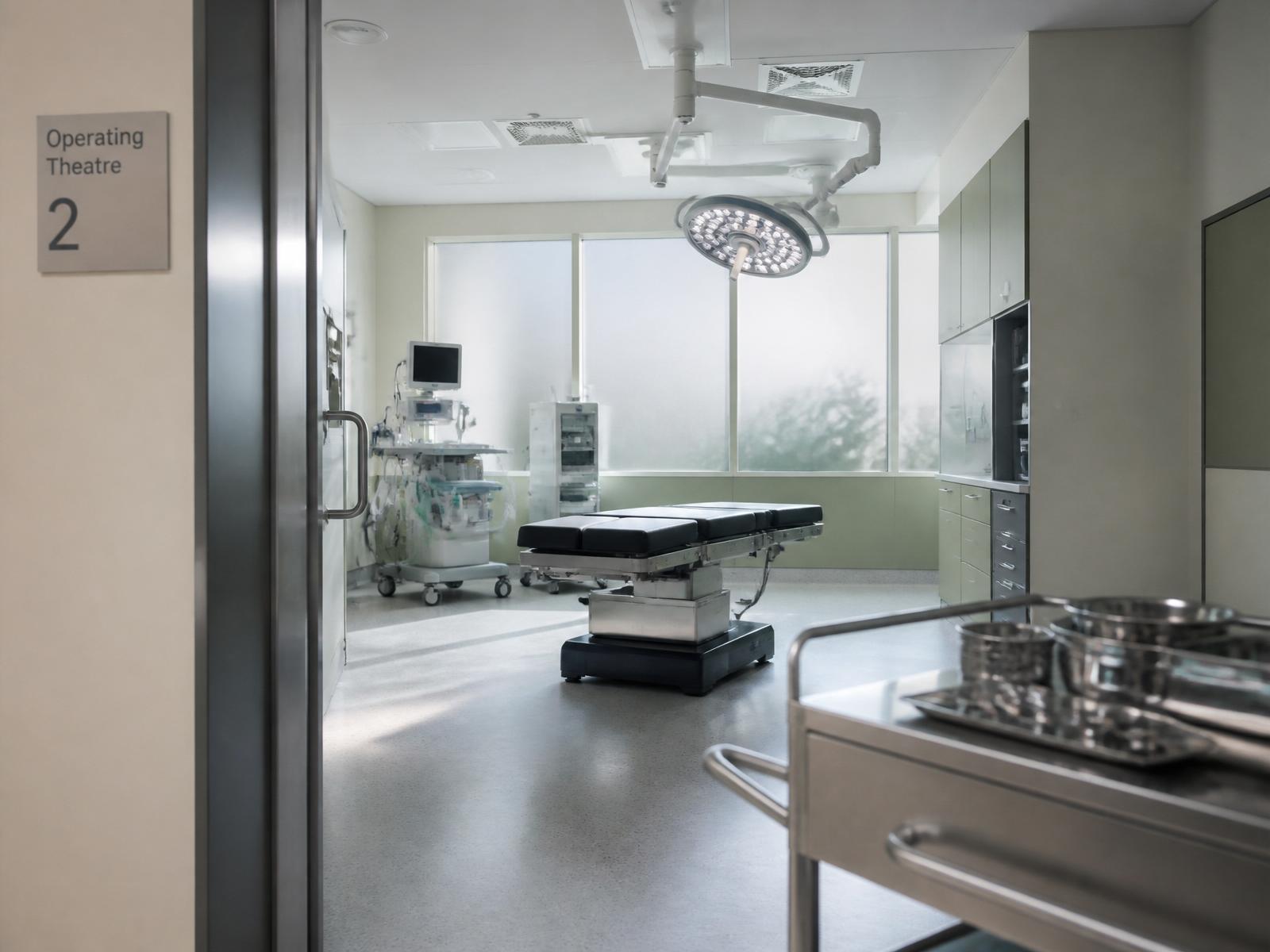 Modern operating theatre at Johannesburg Surgical Hospital